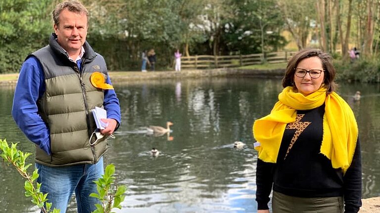 Richard and Claire at Bradbourne Lakes