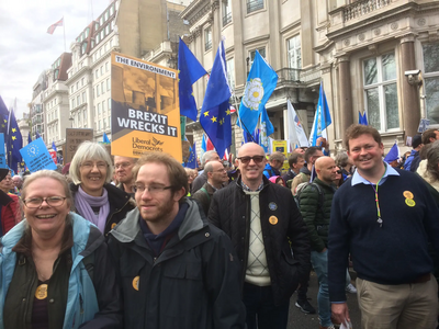 Sevenoaks Lib Dems at Million March